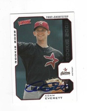 Adam Everett Houston Astros Signed 2002 Upper Deck Victory Card #502 w/COA