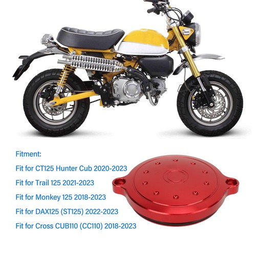(Red)Motorcycle Cylinder Head Protector Easy To Install Heat Resistant Aluminum - Picture 2 of 22