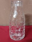 Honeycomb  Accent Glass Bottle  6" w/Embossed Bee Honeycomb Decor Kitchen