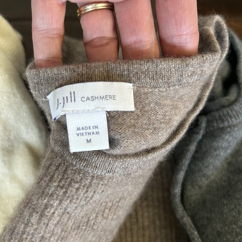 Kaschmir Pullover Stoff Schneider Handwerk Upcycle grau schwarz Menge 8 Mängel 4 Pfund 12 Unzen - Bild 4 von 11