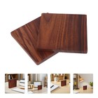  2pcs Unfinished Wood Boards: 4x4" Walnut Veneer Sheets Plywood Sheets - 0.39"