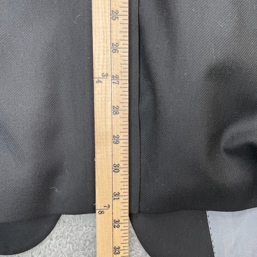 Vintage Hugo Boss Anzug Herren 38R Schwarz 2 Teiler Wolle Einreiher Blazer Hose USA - Bild 15 von 24