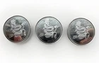 Lot of 3 - 1 Troy oz 2012 Year Of The Dragon .999 Fine Silver Round