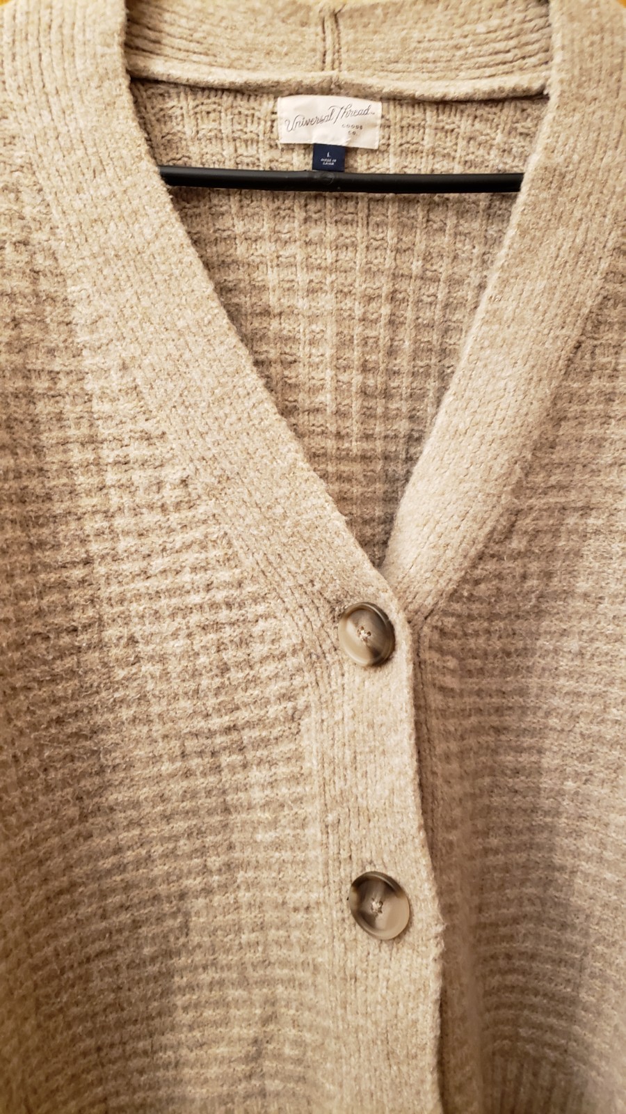 UNIVERSAL THREAD 3 Button SWEATER  Grayish Beige … - image 12