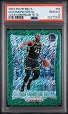 2023 PANINI PRIZM DECA #65 DRAYMOND GREEN GREEN SHIMMER FOTL