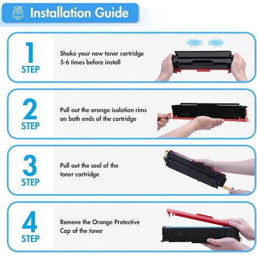 (Confezione da 4) Cartuccia toner compatibile ad alta resa 055H per Canon Color imageCLASS - Foto 5 di 9