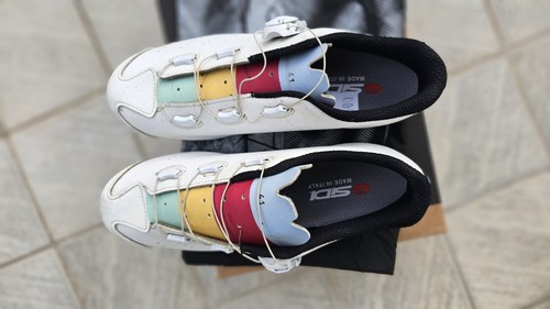Scarpe Ciclismo Sidi Laghee Sprinter Taglia 41 EU Bianco Road Shoes - Imagen 5 de 9