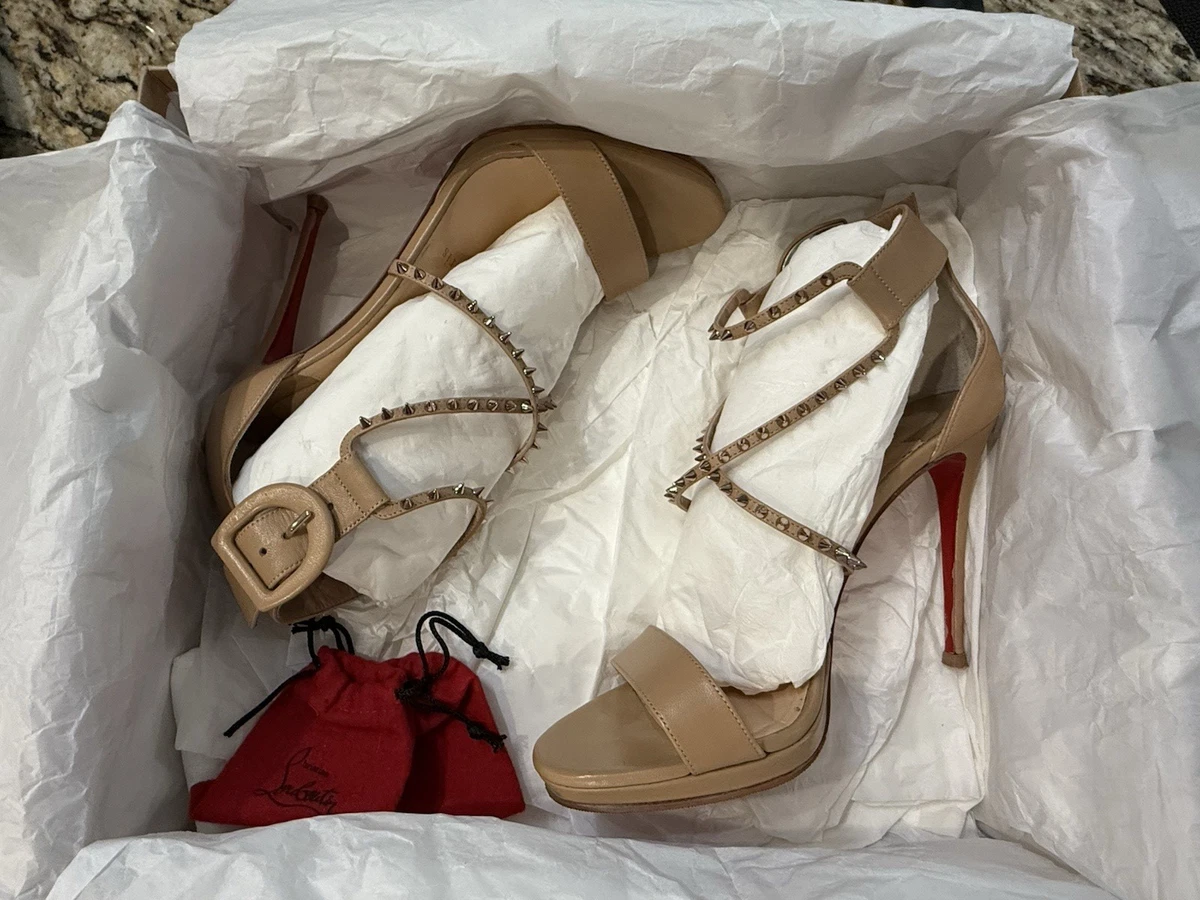 Christian Louboutin Women's Beige Spikes for sale | eBay