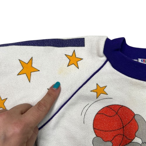 Vintage 80s Koala Basketball Crewneck Sweatshirt Baby Fair FLAW Baby 18 Months - Picture 6 of 9