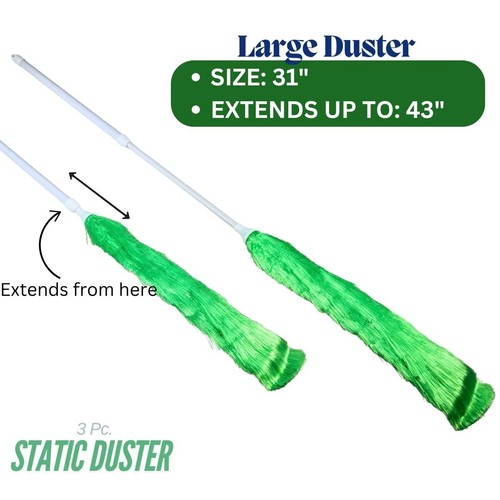 DAB 3 Pezzi Set Spolverino Statico Magico | Attrazione Polvere Elettrostatica |... - Foto 4 di 7