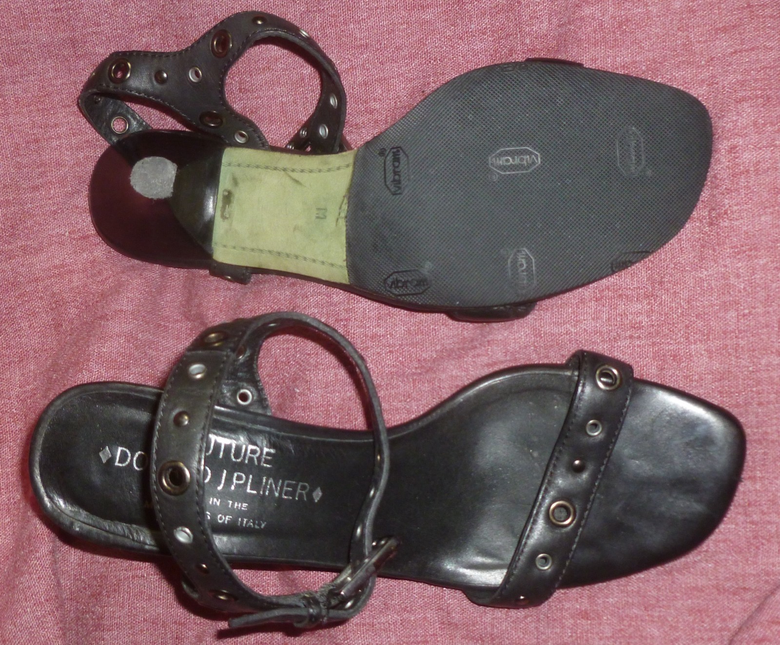 Italy COUTURE DONALD J PLINER Sz 7+M Nero HIGH HEEL SHOES Ankle Buckle, Exc Italy COUTURE DONALD J PLINER HIGH Sz 7+M Nero HIGH HEEL SHOES Ankle Buckle, Exc 5056a3