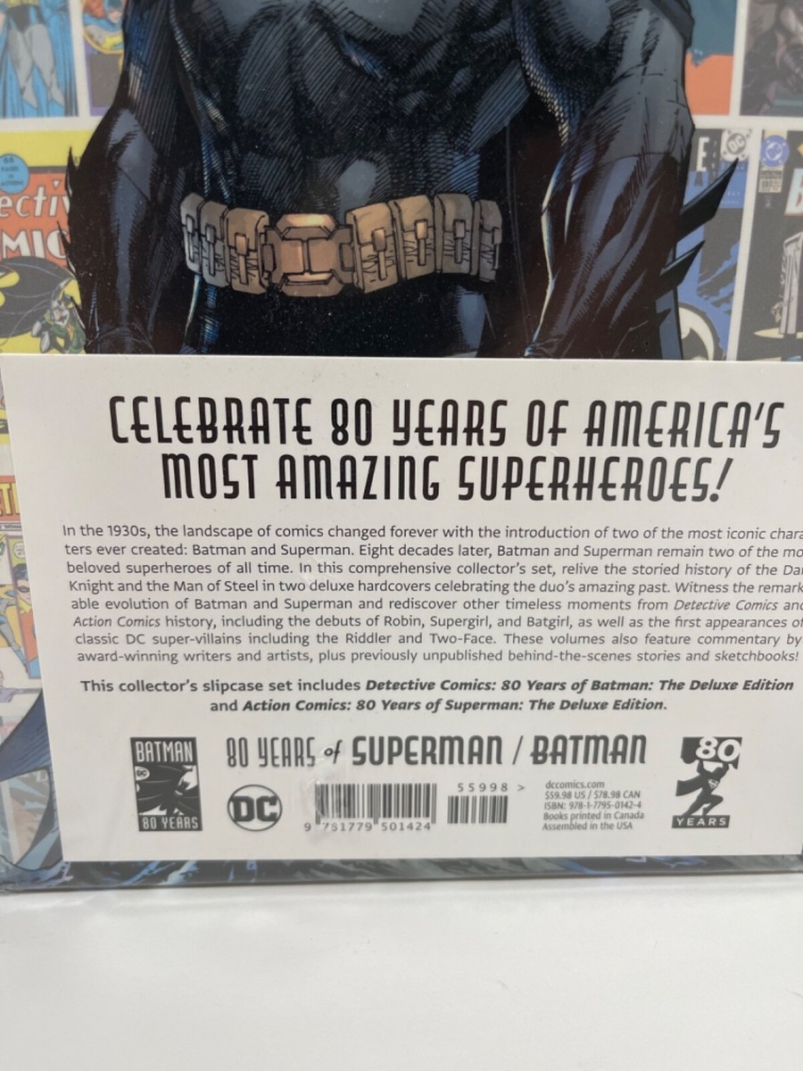 Superman Batman 80 Years Slipcase Set 2 HC Books DC Comics New