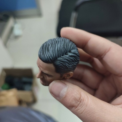 1/6 George Clooney Head Sculpt Carving Model JXtoys-05 For 12'' Hot Toys Body - Picture 5 of 12