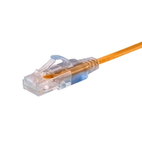 10x 14FT CAT6A RJ45 Ethernet LAN Network Patch Cable Slim Cord Router Yellow - Picture 2 of 4