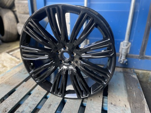 NEW 4x 22” RANGE ROVER STYLE ALLOY WHEELS 5x 108 VELAR GLOSS BLACK - Picture 3 of 4