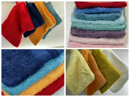 6x Egyptian 100% Cotton Extra Soft Face Towel Wash Mitts Glove Body Wash Cloth - Picture 2 of 3