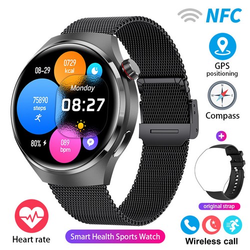 Waterproof T4 PRO Smart Watch NFC GPS Tracker Bluetooth Call Men Sport Watches - Picture 27 of 31