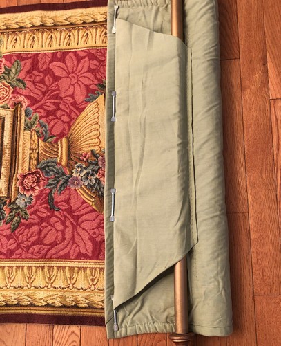 TAPISSERIE D' HALLUIN FRENCH Floral Bouquet TAPESTRY 28.5” x 37” 95% cotton - Photo 6 sur 12