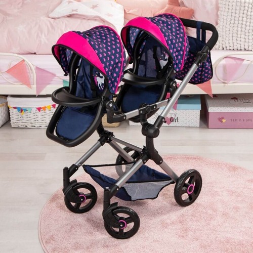 Bayer Zwillings-Puppenwagen Twin Neo, Einhorn - Bild 17 von 23