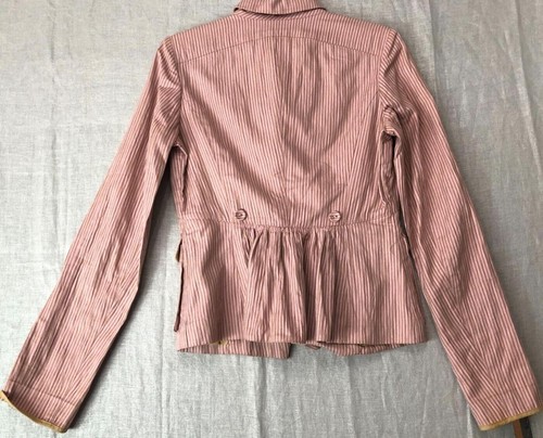 Giacca donna Diane Von Furstenberg rosa cotone/lino taglia 6 confezioni a righe - Foto 10 di 12