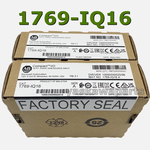 1PC NEW AB 1769-IQ16 CompactLogix 16 Pt 24VDC D/I INPUT Module One year warranty - Picture 2 of 7