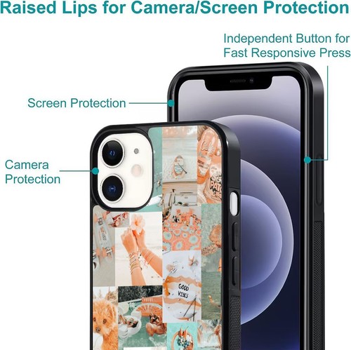 Collage good vibes only Anti scratch Cover For iPhone SE XS XR Max 5 6 7 8 Plus - Picture 8 of 25