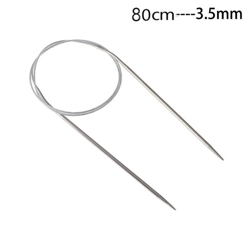 80/100cm Stainless Steel Circular Needle Round Weaving Knitting Needles Handmade - Picture 39 of 47