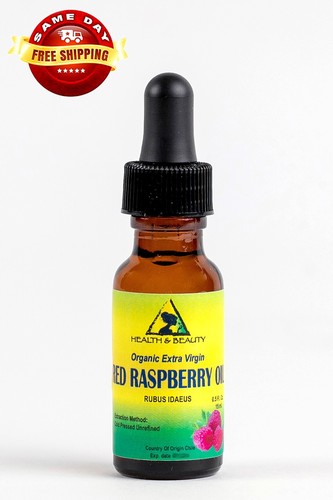 RED RASPBERRY SEED OIL UNREFINED ORGANIC by H&B Oils Center GLASS DROPPER 0.5 OZ - Picture 11 of 12