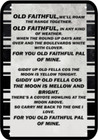 HULL CITY OLD FAITHFUL SONG CHANT METAL SIGN PLAQUE