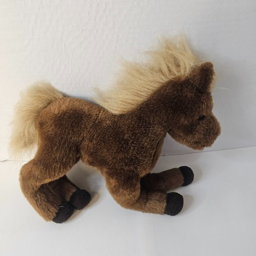Douglas Brown Horse Plush Foal Tan Mane Stuffed Farm Animal Toy - Picture 4 of 12