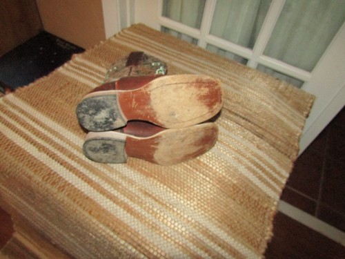 Ariat Brown Leather Square Toe Cowboy Boots Youth Size 2 Style 10019918 Stitch - Picture 6 of 11