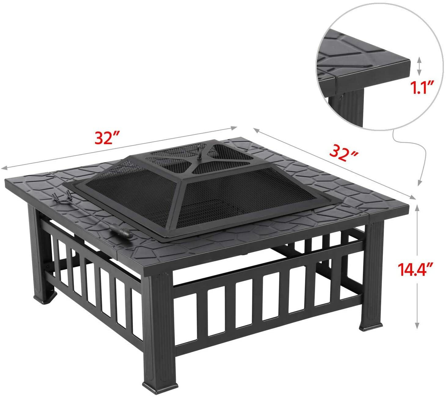 Details zu KingSo Holzkohlegrill Grill Tischgrill Outdoor Camping Edelstahl E Versandhandel in hoher Qualität