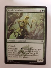 MTG Magic The Gathering Card Glade Watcher Creature Elemental Green Dragons Of T