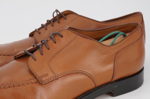 BOX & TREES | $625 ALDEN 12 A WALNUT TAN NST SPLIT TOE NORWEGIAN DERBY LEATHER - Picture 11 of 12
