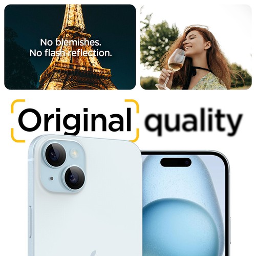iPhone 15 Plus / iPhone 15 | Spigen [GlasTR EZFit OptikPro] Lens Protector - Picture 10 of 52