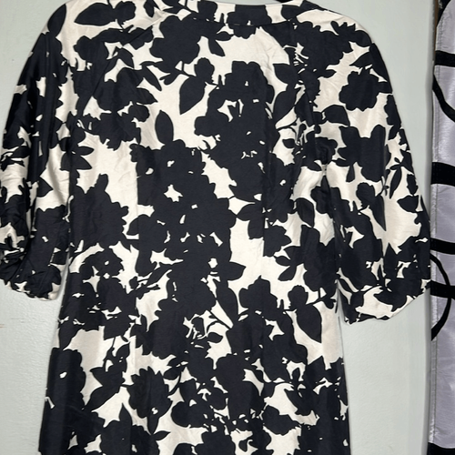 Banana republic silk mini dress puff sleeve - size XS GUC - Picture 14 of 16