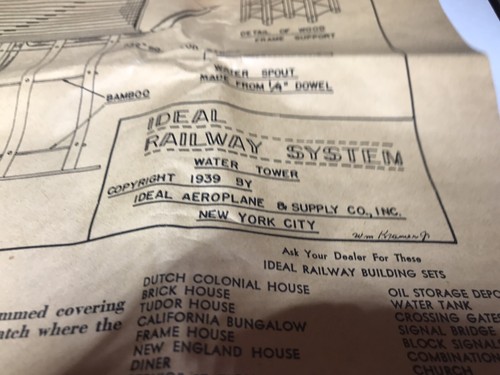 Ideal 1/8th Scale Water Tank Kit 1939 Copyright Old New Kit - Picture 6 of 6