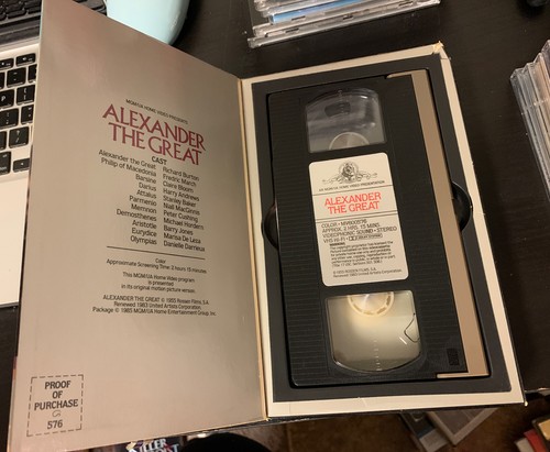 Alexander The Great VHS Tape Big Box Videophonic Richard Burton Frederic March - Picture 3 of 4