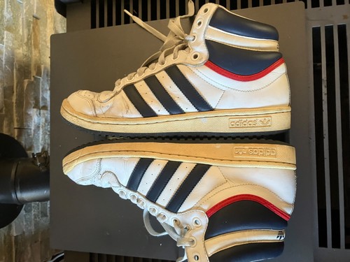 ADIDAS TOP TEN , Sneaker , UK 8 , EU 42 , weiss/blau, getragen ! - Bild 6 von 9