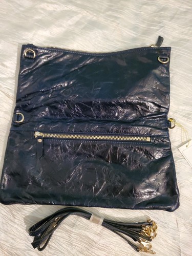 Joseph Charles Sussex wandelbare Messenger Bag 14k plattiert HDWR Leder neu mit Etikett - Bild 2 von 10