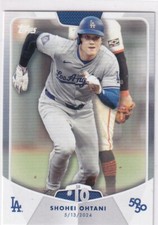 2024 Topps MLB Baseball 50/50 No. 21 SB #10 Shohei Ohtani 5/13/24