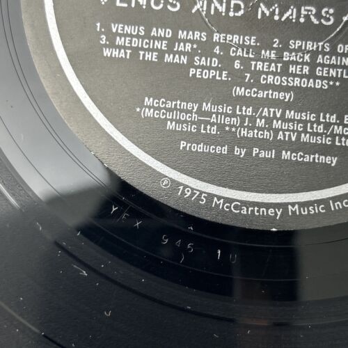 Wings Paul McCartney - Venus and Mars Lp Vinyl Album UK 1975 Record & 2 Posters - Picture 9 of 23