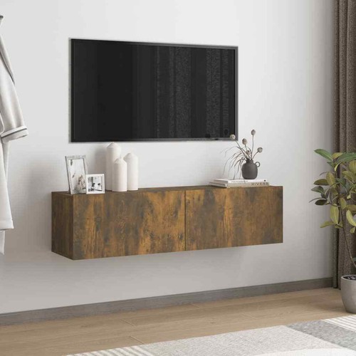80/100/120cm Wall Mounted TV Cabinet Unit Floating Stand Storage Cupboard , Uk - Picture 18 of 21