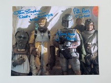 CAST 4x In Person Signed Autograph 20x25cm Star Wars Jeremy