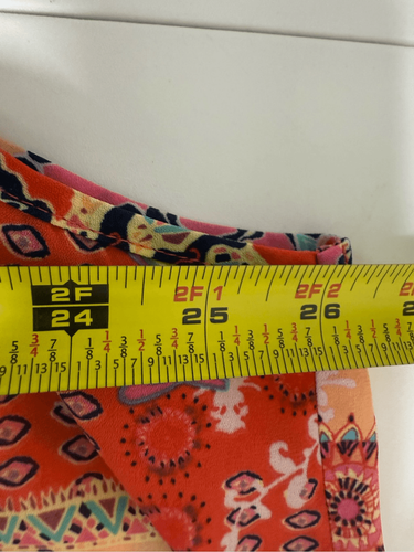 Zac & Rachel Women’s Bohemian Button Down Long Line Peach Dress Size 3X - Picture 12 of 14