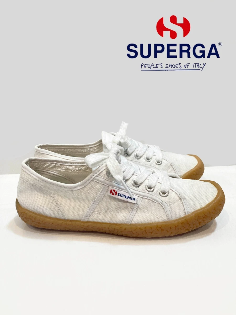 Superga white gum sole clearance