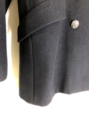 Vtg Polo Jeans Co Ralph Lauren Women’s Sz Med Navy Blue Peacoat Sleeve Logo USA - Picture 9 of 13
