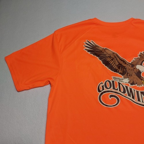 Honda Goldwing T-Shirt Tee XL Badger Sport Orange Eagle Logo - Picture 3 of 16
