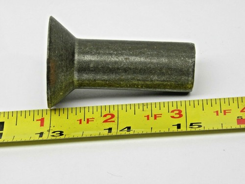 13 LARGE 3/4 x 2" FLAT Head Solid Rivet Steel Blacksmith Antique Old USA SI - Picture 4 of 5