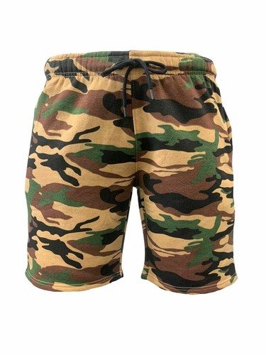 MENS CAMOUFLAGE SHORTS ARMY CASUAL WORK CARGO COMBAT POLY COTTON HALF PANT(2071) - Picture 7 of 8